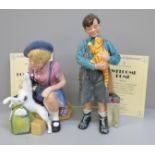 Two Royal Doulton figures, The Homecoming and Welcome Home