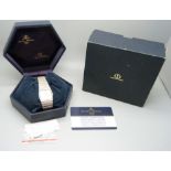 A Baume and Mercier quartz BM9000 wristwatch, boxed with guarantee card