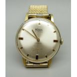 A gold plated Nisus wristwatch