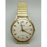 A Winegartens London 9ct gold cased wristwatch, Birmingham 1961