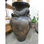 A large Chinese terracotta vase, a/f