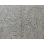 A 16th Century Sebastian Munster engraved map, British Isles, 27 x 35cms, framed