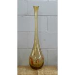 A Murano style art glass vase, 80cm