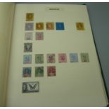Stamps; The Utile Hinged Leaf Album of Commonwealth and World mint and used stamps, S to Z