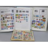 Three stamp albums