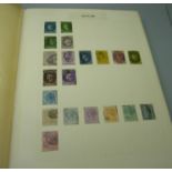 Stamps; The Utile Hinged Leaf Album of Commonwealth and World Stamps, C to I including 19th Century,