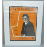 Roy Orbison signed sheet music