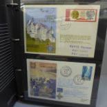 Stamps; an album of RAF Escaping Society and RAF museum flown covers, including signed (36)