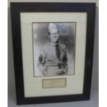 A Sgt. Bilko Phil Silvers signed display