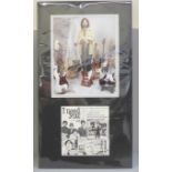 The Who John Entwhistle autographed display