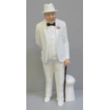 A Royal Doulton figure of Sir Winston Churchill, boxed