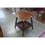 A late Victorian James Shoolbred mahogany occasional table