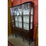 An Edward VII mahogany display cabinet