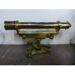 A Troughton & Simms Ltd., London brass theodolite