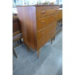 A Danish teak chest of drawers