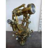 A Cooke, Troughton & Simms Ltd., London & York brass theodolite