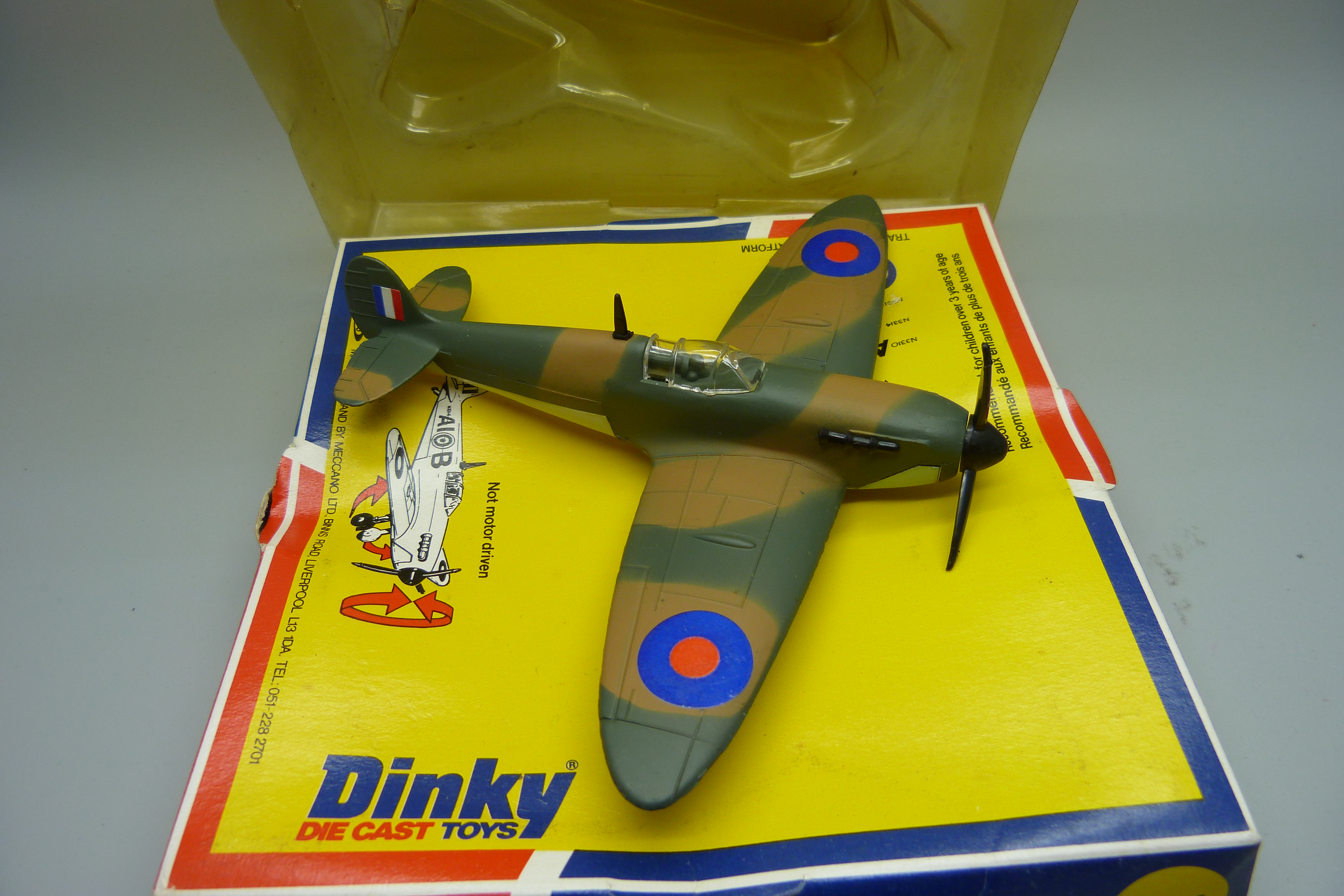 A Dinky Toys 741 model Spitfire Mk II in original box - Image 3 of 4