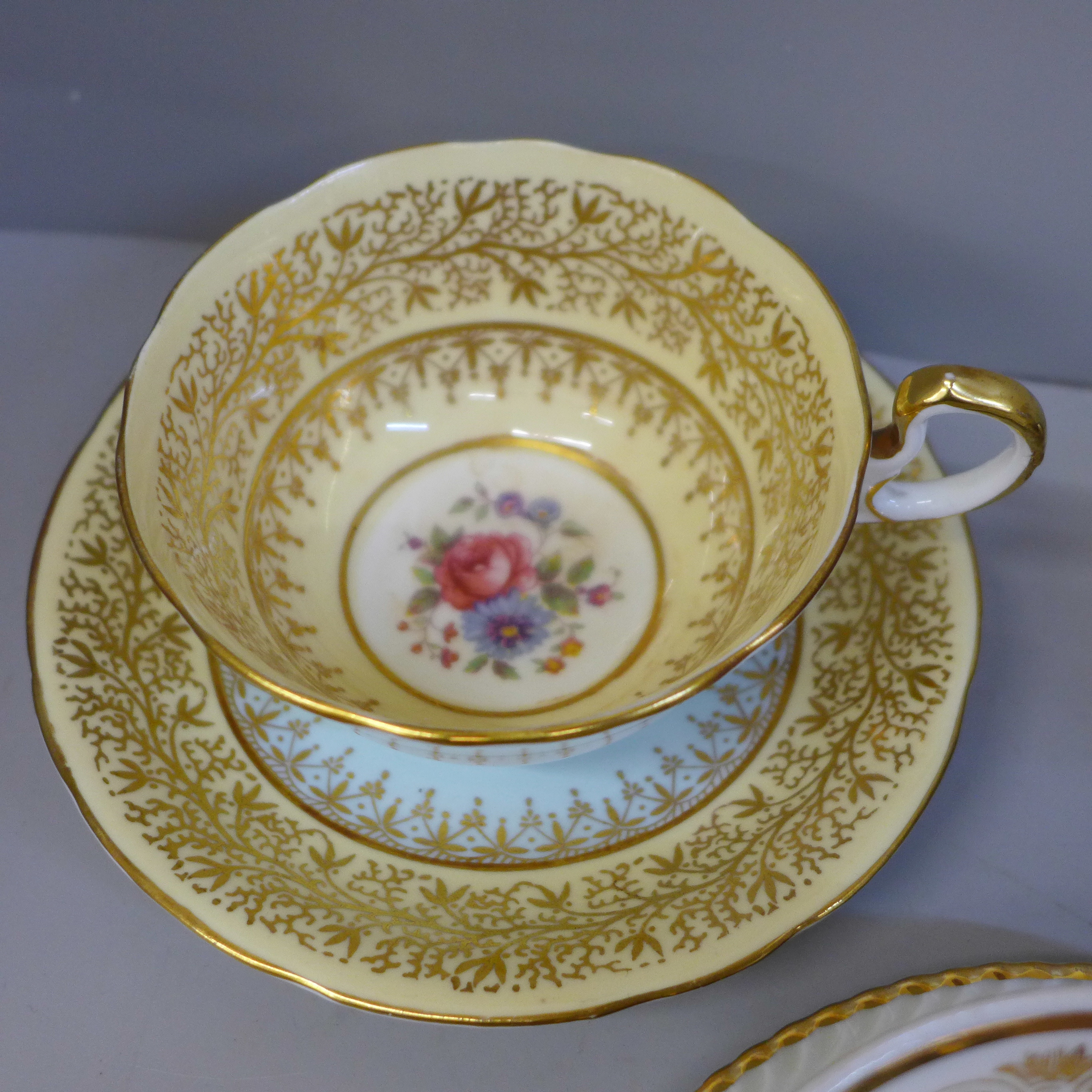 Seven cups and saucers including four Aynsley - Image 8 of 8