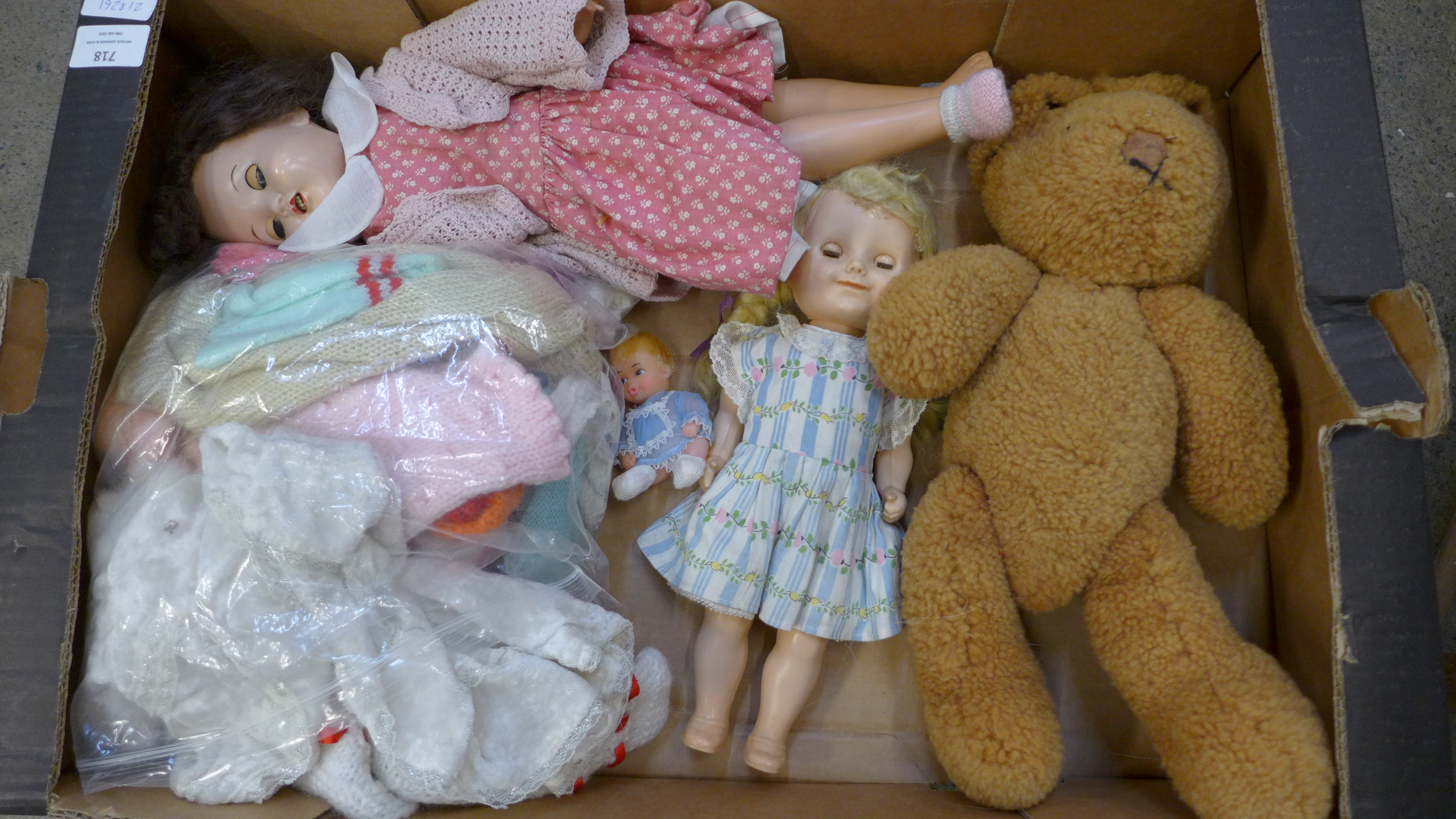 A collection of vintage dolls and a high chair - Image 2 of 2