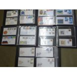 Five albums of first day covers