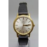A gentleman's Omega wristwatch, the case back bears inscription dated 1979
