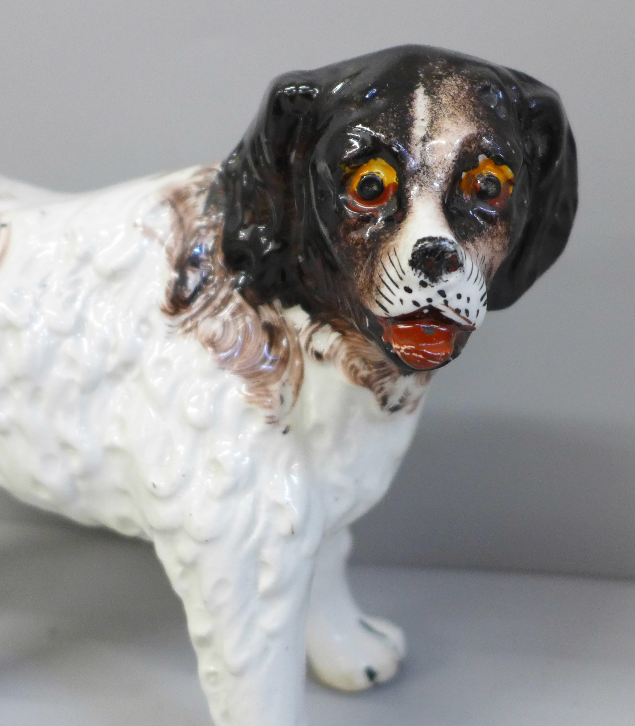 A Staffordshire model of a St. Bernard, height 13cm - Image 2 of 3