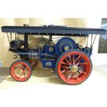 A 1/10th scale live steam model of a Burrell Showman's Traction Engine, by Markie Models, 1999,