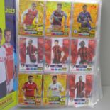 A Premier League Panini football cards in binder, almost complete