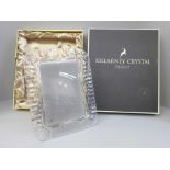 A Killarney Crystal, Ireland photograph frame, boxed