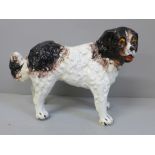 A Staffordshire model of a St. Bernard, height 13cm