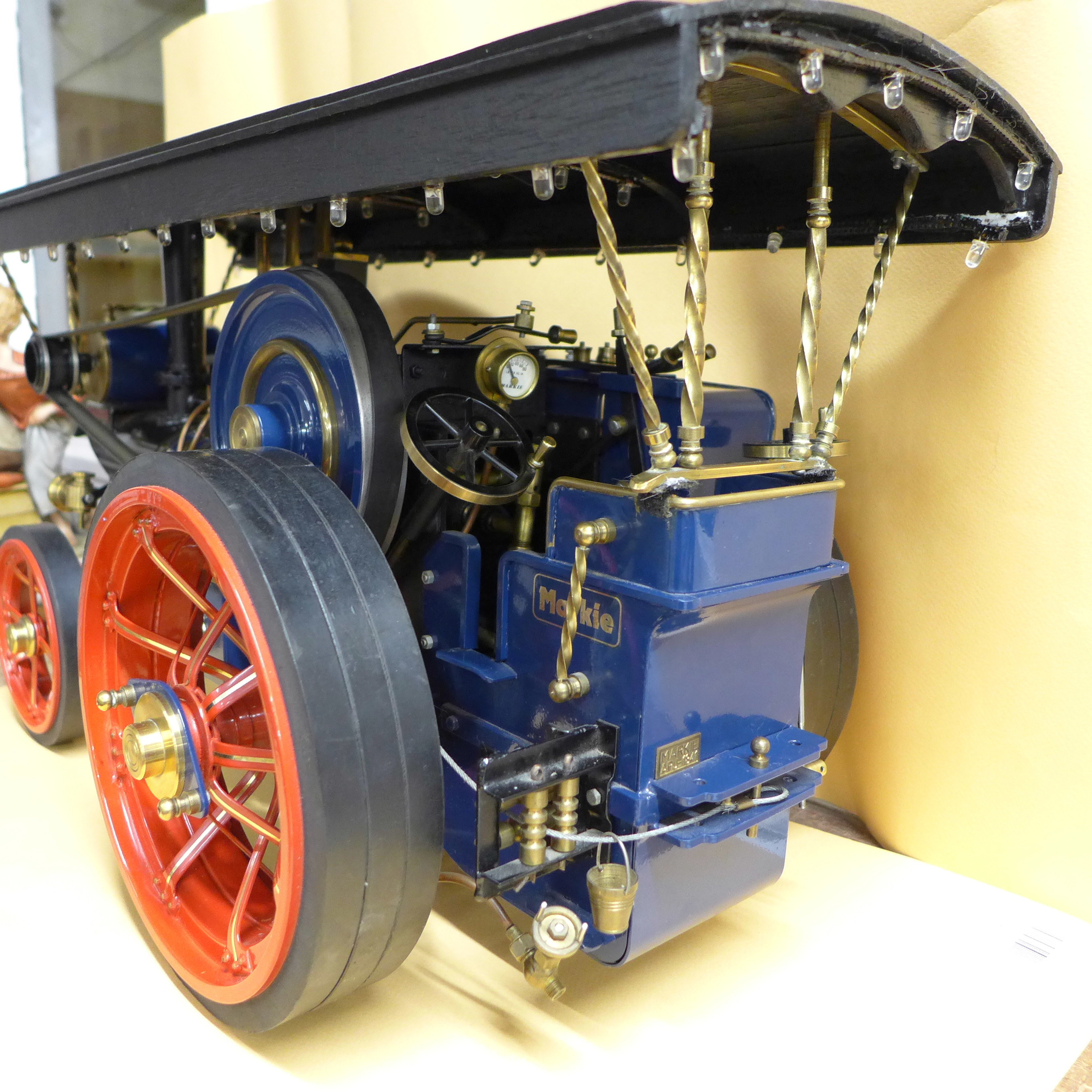 A 1/10th scale live steam model of a Burrell Showman's Traction Engine, by Markie Models, 1999, - Image 3 of 8