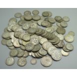 Coinage, 1920 to 1946 and two Victorian silver coins, 700g