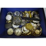 Assorted pocket watches and wristwatches for spares or repair