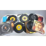 Elvis Presley 7" singles and box of EPs