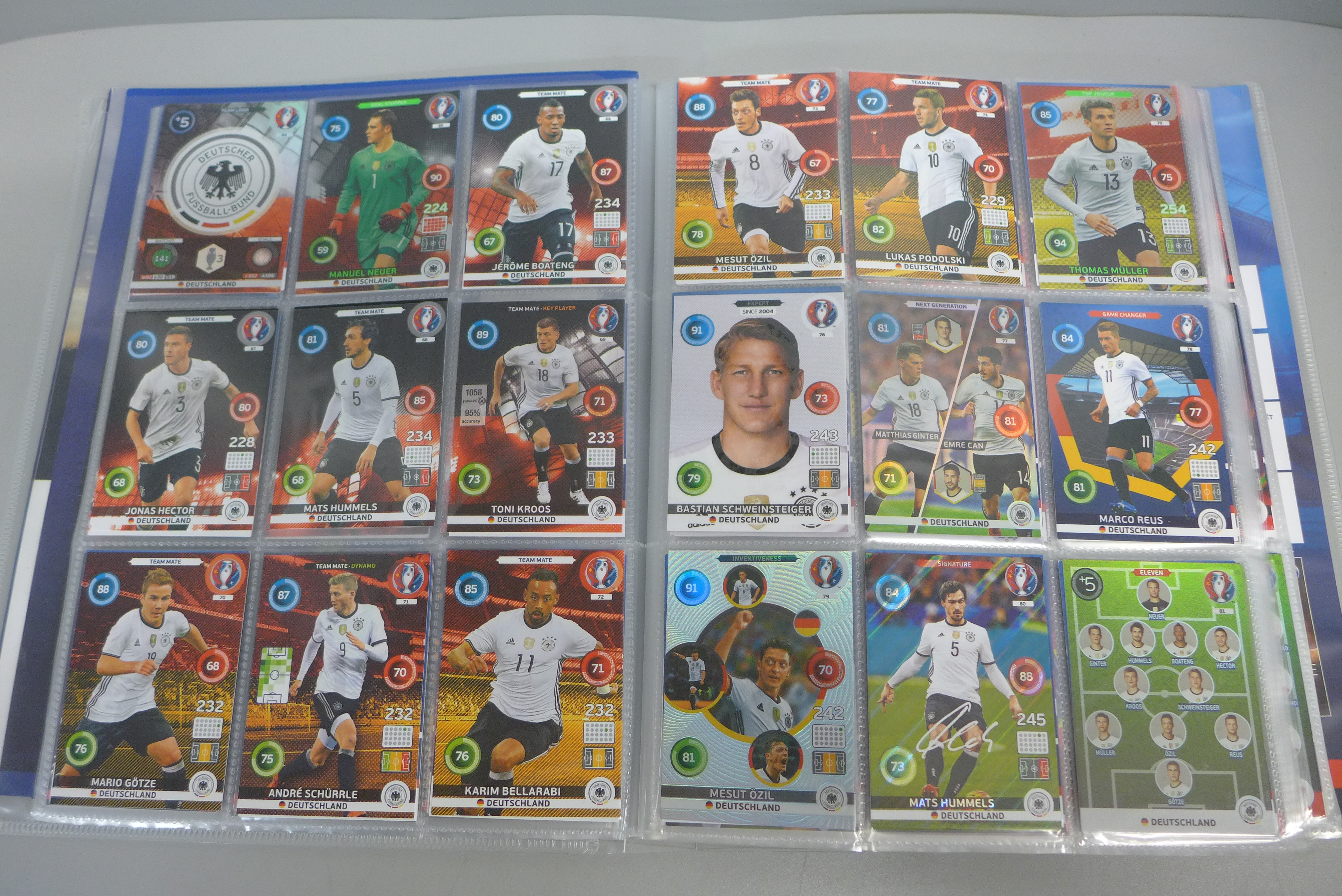 Euro 2016 Panini trading cards and album