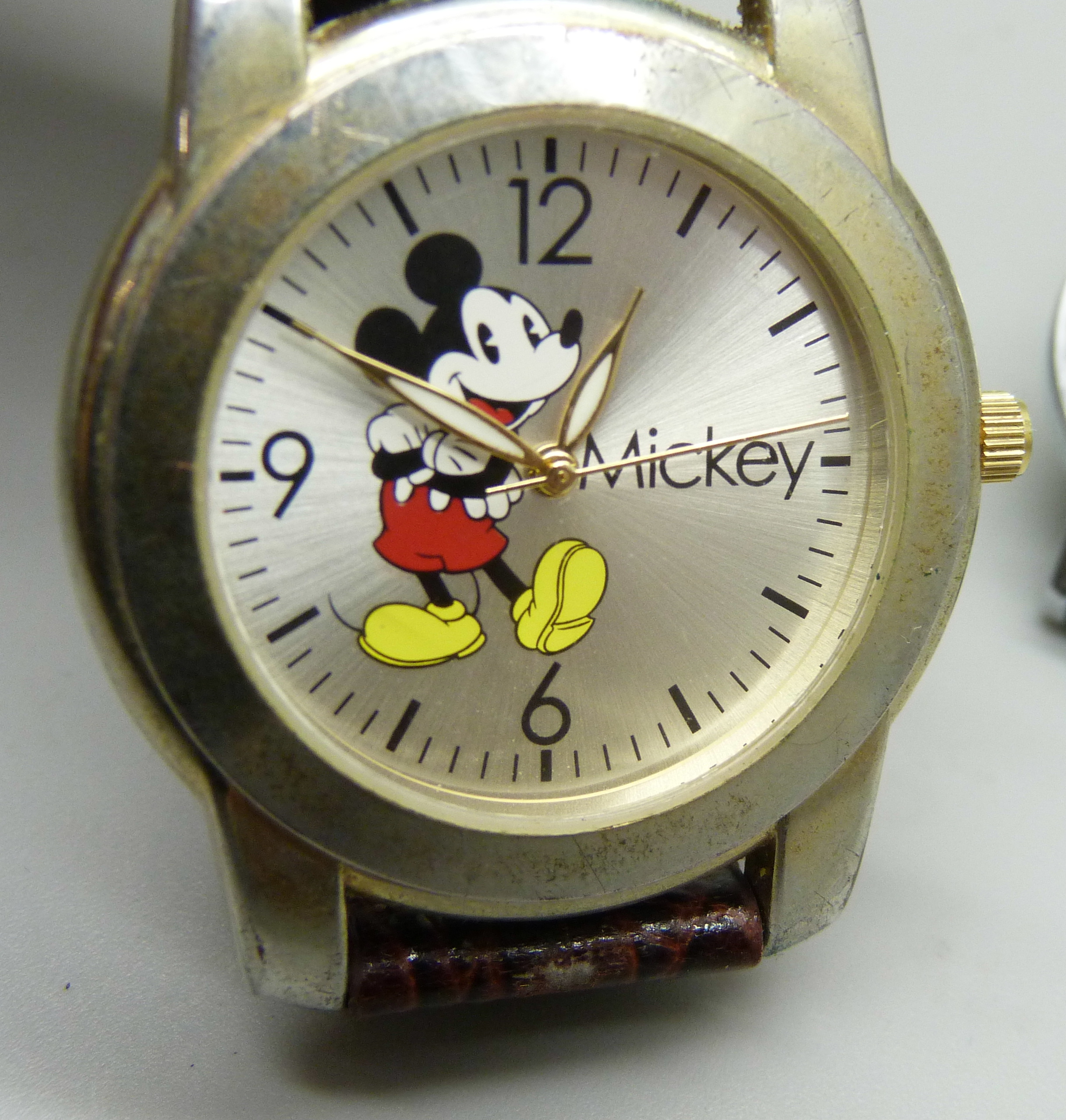 A Disney Mickey Mouse watch and a Snoopy watch - Image 2 of 4