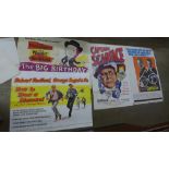 1950s and 1960s film posters including Captain Scarface and Steal a Diamond, etc. (6)