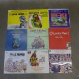 Fifteen movie soundtrack LP records from 1960s/70s