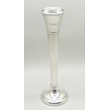 A silver vase, 16.5cm