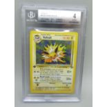 Beckett graded 4 French Volai/Jolteon holographic junto 1st edition