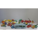 A collection of Dinky Toys and Dinky Supertoys including Carrimore Car Transporter, Rolls Royce,