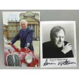 Two signed photographs of Dennis Waterman and John Thaw (The Sweeney)