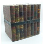 A Huntley & Palmers biscuit tin in the form of books
