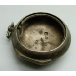 A silver pair case verge pocket watch case,(..... bezel missing), London 1847, 49g