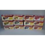Atlas Editions set of twelve 1:76 scale replica model buses, boxed