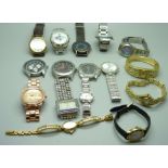 Assorted lady's and gentleman's wristwatches