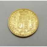 A Victorian 1852 full sovereign