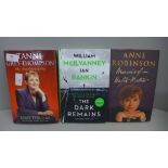 Three signed books; Tanni Grey-Thompson, Anne Robinson and Ian Rankin