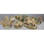 Thirteen Lilliput Lane model houses **PLEASE NOTE THIS LOT IS NOT ELIGIBLE FOR POSTING AND PACKING**