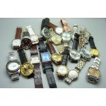 Assorted fashion wristwatches